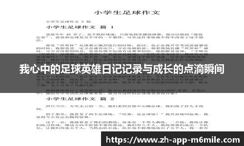 我心中的足球英雄日记记录与成长的点滴瞬间